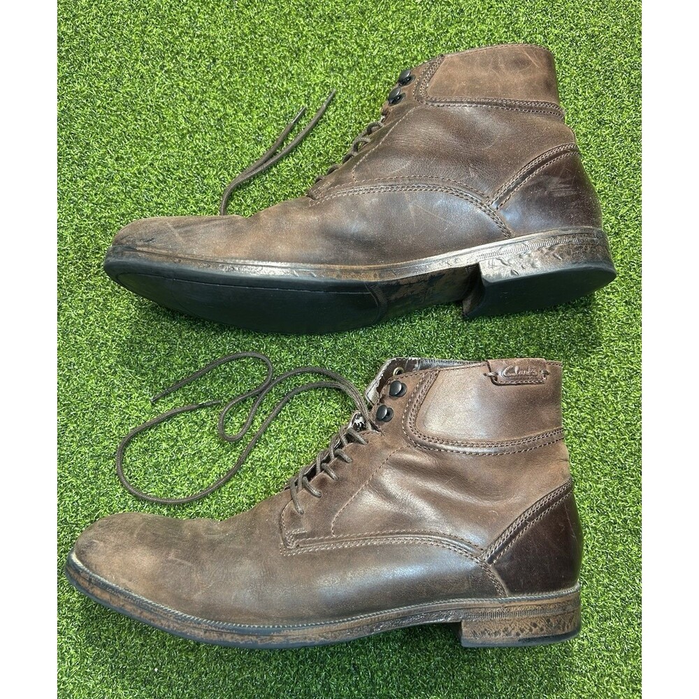 Clarks Men's Size 10 M Brown Leather Work Dress Dessert Chukka Boots 16501